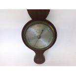 A mid-19th Century Mahogany and Boxwood lined inlaid Wheel Barometer, F Moulton – Doves Lane,