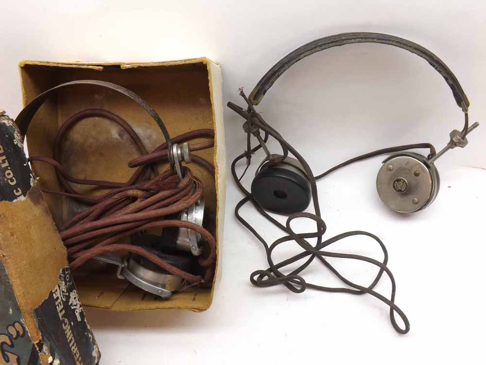 A pair of “Sterling” Lightweight Radio Head Telephones in original box, together with a further - Image 2 of 2