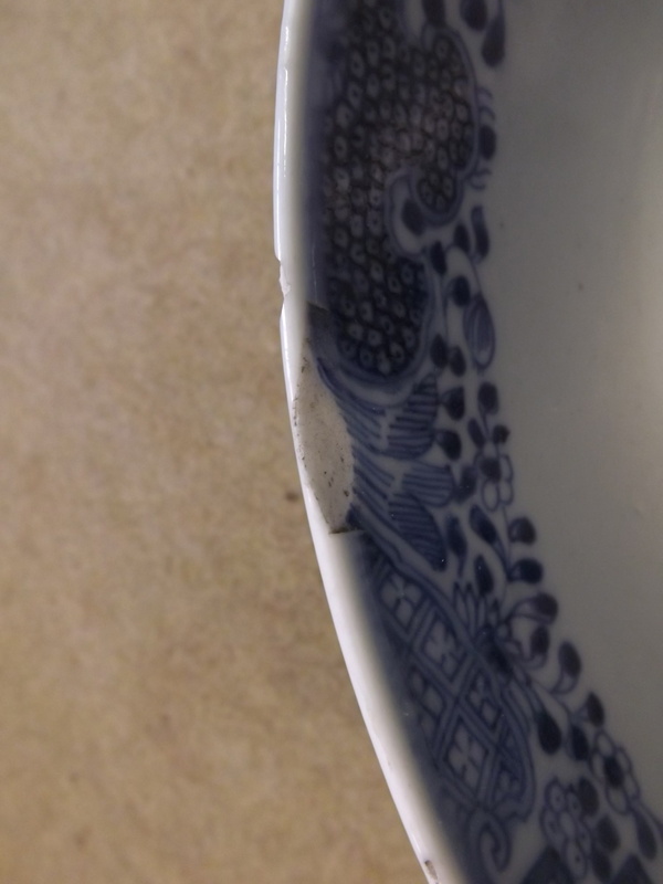 An 18th Century Chinese Bowl of tapering circular form, painted in underglaze blue with a Chinese - Image 2 of 5