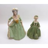 A Mixed Lot comprising: a Royal Worcester Figurine, Grandmother’s Dress; together with Franklin