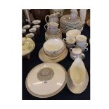 A good quantity of Royal Doulton Frost Pine Tableware, comprising covered Vegetable Dish, Teapots,