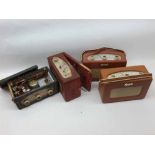 A collection of four various Roberts Portable R200 Transistor Radios (varying conditions, some poor)