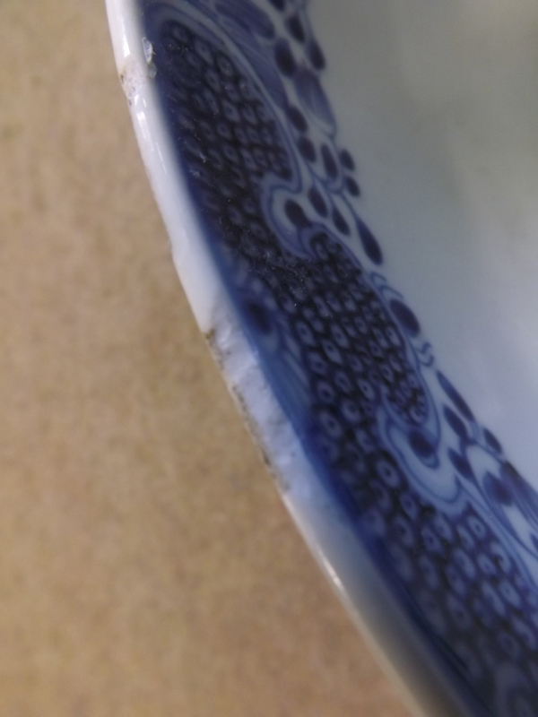 An 18th Century Chinese Bowl of tapering circular form, painted in underglaze blue with a Chinese - Image 3 of 5