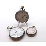 A Mixed Lot comprising: two various Silver Cased Open Face Pocket Watches; together with a further