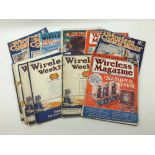 Two Boxes: various Vintage Wireless and Wireless Magazines etc