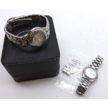 A Mixed Lot comprising: five various Ladies Base Metal Cased Wristwatches including Sekonda and