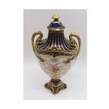 A small Royal Crown Derby Urn of tapering double-handled form, pattern number 1135/4887, approx 8”