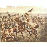 AFTER J P BEADLE: THE CAPTIVE EAGLE, col'd print depicting Battle of Waterloo, early 20th Century,