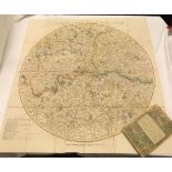 W FADEN: A TOPOGRAPHICAL MAP OF THE COUNTRY TWENTY MILES ROUND LONDON, engrd hand col'd map, 1825