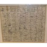 OWEN/BOWEN: FLINTSHIRE engrd map circa 1720 road map verso, approx 7 1/2" x 5" f/g + three other