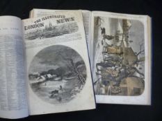 THE ILLUSTRATED LONDON NEWS, Jan-July and July-December 1859, vols 34 and 35, rebnd cl, cf labels to