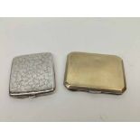 A Mixed Lot comprising: a George V Cigarette Case of shaped rectangular design with canted
