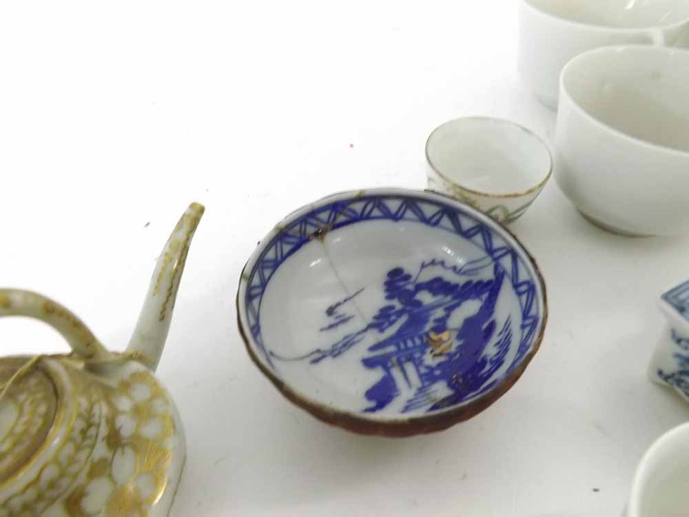 A Mixed Lot of various Miniature Oriental Tea Ware, comprises various Tea Bowls and Saucers, - Image 4 of 12