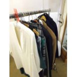 A quantity of assorted Ladies designer and other clothes to include MaxMara jackets/coats, navy wool