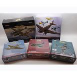 Five Modern Boxed Corgi Aviation Collectables to include: Aviation Archive 70 Years of the Spitfire,
