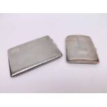 A Mixed Lot comprising: an Edward VIII Cigarette Case, rectangular shaped with all-over engine-