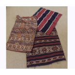 A collection of four various Kilim type bags, each measuring approx 4' 2" x 3' 2"