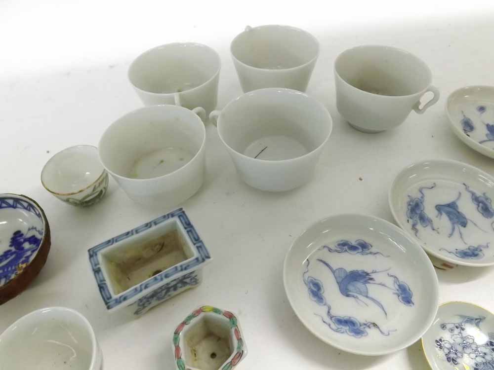 A Mixed Lot of various Miniature Oriental Tea Ware, comprises various Tea Bowls and Saucers, - Image 6 of 12