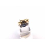 Hallmarked 18ct Gold Wedding Ring of plain design, weighing 4 1/2 gms together with an early 20th