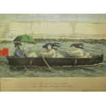 AFTER JOHN LEECH, SET OF SIX COLOURED LITHOGRAPHS, "Not A Bad Idea For Warm Weather ..."; "A