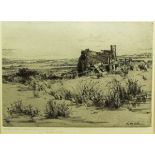 CONSTANCE R POTT, SIGNED IN PENCIL TO MARGIN, BLACK AND WHITE ETCHING, Inscribed to image "The Twa