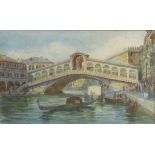 UNSIGNED PAIR OF WATERCOLOURS, Venetian Scenes, 6" x 10" (2)