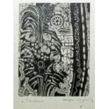 JOHN O'CONNOR, SIGNED IN PENCIL TO MARGIN AND DATED 1961, LIMITED EDITION BLACK AND WHITE WOODCUT (