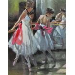 SHERREE VALENTINE DAINES, SIGNED LIMITED EDITION (34/49) HAND ENHANCED CANVAS, "Graceful Interlude",