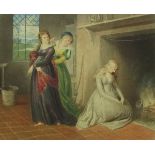 AFTER HENRY J RICHTER, PAIR OF COLOURED STIPPLE ENGRAVINGS CIRCA 1800, Scenes from Cinderella, 8 1/