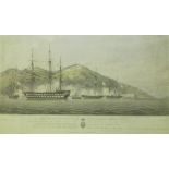 AFTER WILLIAM JOY, ENGRAVED BY HENRY PAPPRILL, ANTIQUE TINTED AQUATINT PUBLISHED 1843, "View of