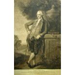 AFTER THOMAS GOODENOUGH, ENGRAVED BY JOHN RAPHAEL SMITH, BLACK AND WHITE MEZZOTINT (PROOF BEFORE