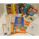 One Box: approx 180 assorted Football Programmes mainly circa 1950s-1970s including England v West