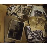 One Box: assorted Ephemera, mainly vintage photographs etc