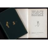 ALAN ALEXANDER MILNE, 2 ttls: WHEN WE WERE VERY YOUNG, ill E H Shepard, 1926, 13th edn, orig pict cl