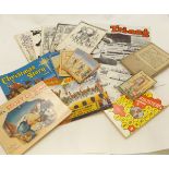 One Box: assorted Ephemera including TRI-ANG TOYS FOR CHRISTMAS, [1964], 8 pge catalogue + small qty
