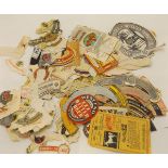 One Box: large qty Vintage circa 1950s/60s Alcoholic Drink Bottle and Neck Labels etc, wide