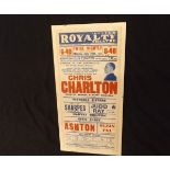 Chester Royalty Theatre Playbill, Monday June 21st 1937, featuring "The World's Master