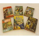 W E JOHNS, 6 ttls: BIGGLES GOES ALONE, 1962 1st edn, orig cl, d/w; THE BOY BIGGLES, [1968], 1st edn,