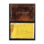 An Autograph Album containing small qty assorted sigs including Jim Clark (1936-1968) "best wishes