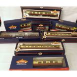 A mixed lot of 8 boxed Bachmann 00 gauge carriages and rolling stock