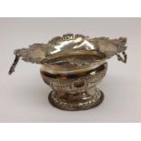 Late 18th or early 19th Century small double handled Condiment Pot of Urn form, the body decorated