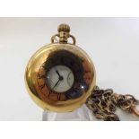 First quarter of 20th Century 9ct Gold Half Hunter Pocket Watch, Zenith, 2218687, the frosted,