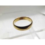 Unmarked yellow metal Wedding Ring, 3.4gm