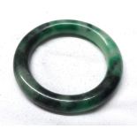 Circular Jade bangle, 82mm wide in fitted travelling case