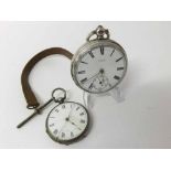 Mixed lot comprising a late 19th Century Silver cased open face key wind Pocket Watch, A O Bowen –