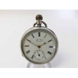 Early 20th Century Silver cased open face lever Pocket Watch, John Perry – Nottingham, 353597, the