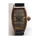 A second quarter of the 20th Century 9ct Gold Ladies Dress Watch, Eska Watch Co, the 17 jewel
