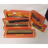 Mixed lot of thirteen boxed 00 gauge Hornby carriages and wagons
