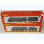 Hornby Trains two boxed 00 gauge locomotives from the Super Detail Series comprising BR 4-6-2 A4