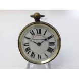 An early 20th Century base metal cased open face key-wind pocket Watch, the Brass movement with